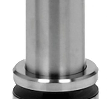 Trappstolpe med fot svetsad, oborrad Aisi 304 Höjd 1150